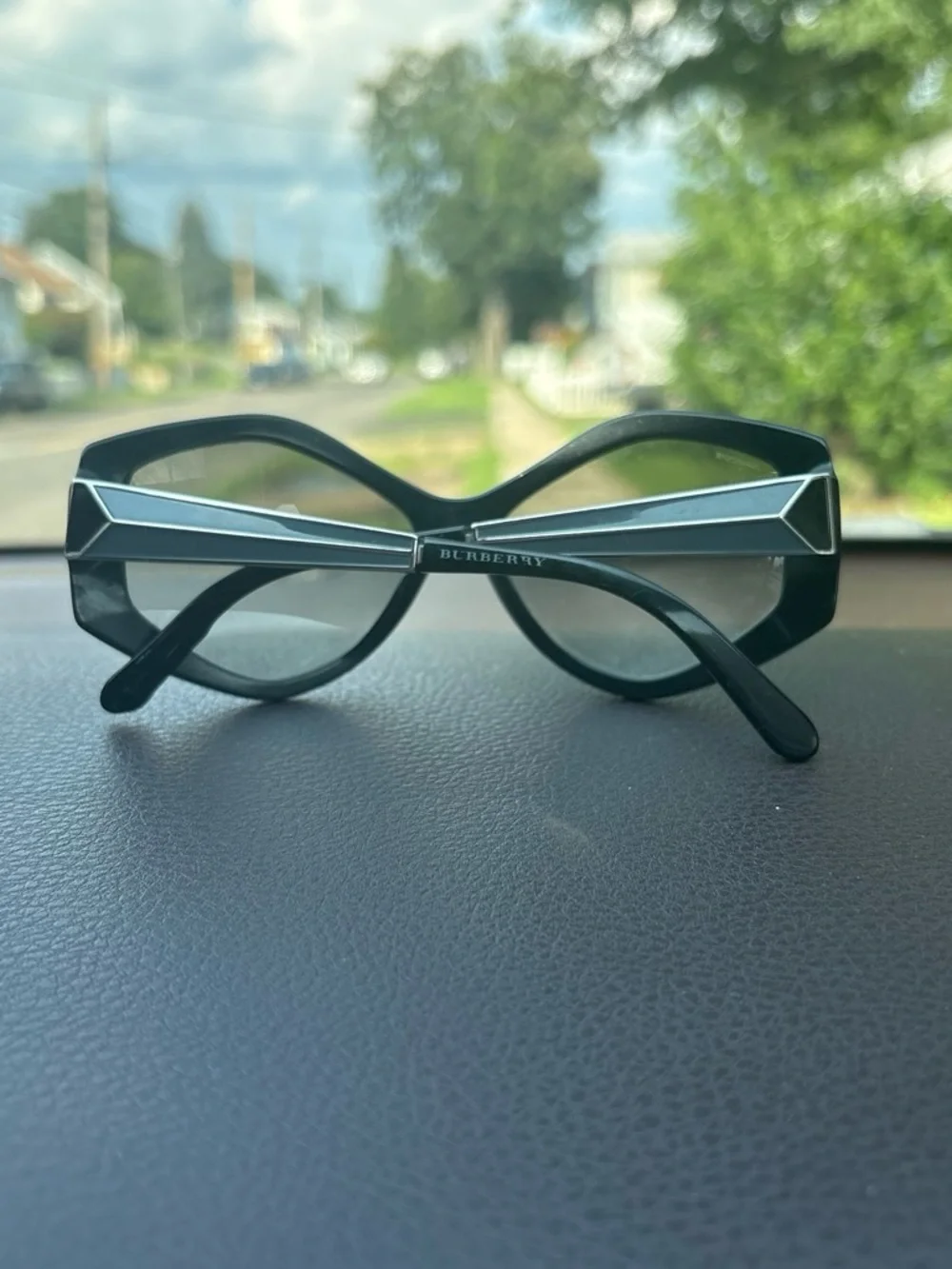 Burberry Black Oversized Women's Sunglasses
